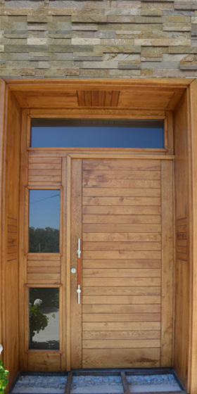 Дъбова екстериорна врата 